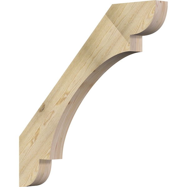 Ekena Millwork 4"W x 40"D x 40"H Olympic Rough Sawn Knee Brace, Douglas Fir BRC04X40X40OLY00RDF - main